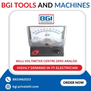 Milli Voltmeter centre zero analog, portable box type housed in Bakelite case