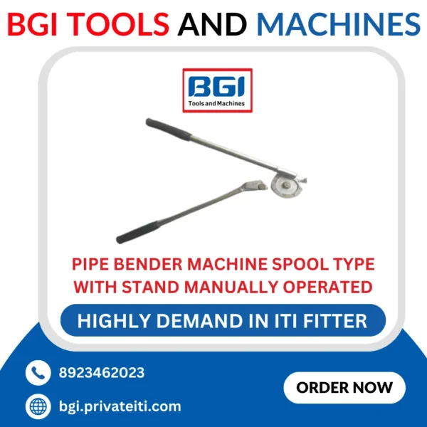 Pipe bender machine spool type with stand manually operated.