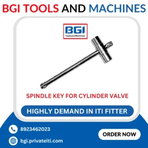 Spindle key for cylinder valve