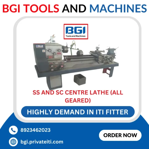SS and SC centre lathe (all geared) with minimum specification