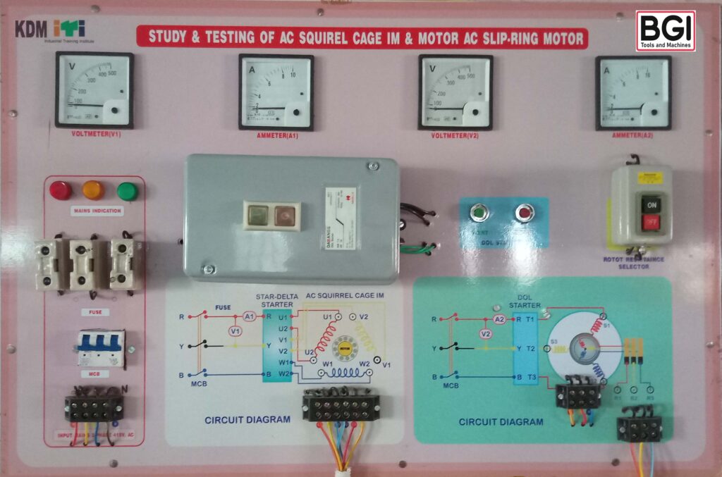 AC phase-wound slip ring Motor with starter switch – Welcome To BGI