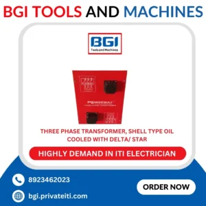 Three phase transformer, shell type oil cooled with Delta/ Star