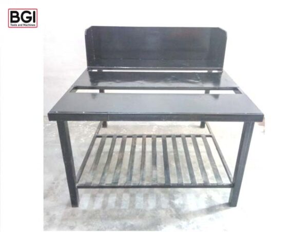 Arc welding table all metal top with positioner