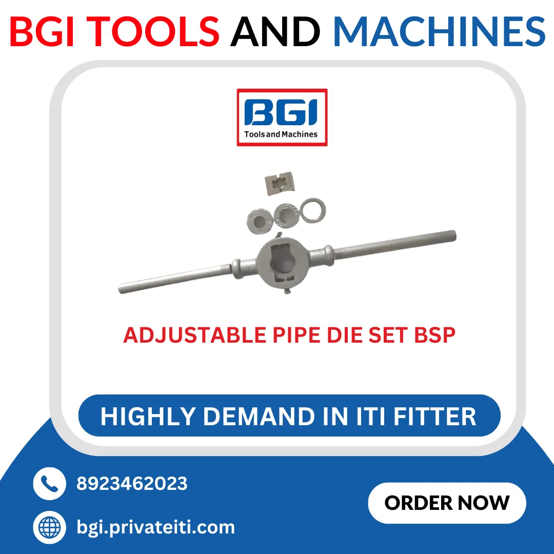 Adjustable pipe die set BSP