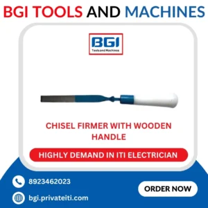 Chisel firmer with wooden Handle