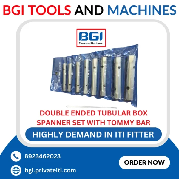 Double Ended tubular Box spanner set with Tommy bar.