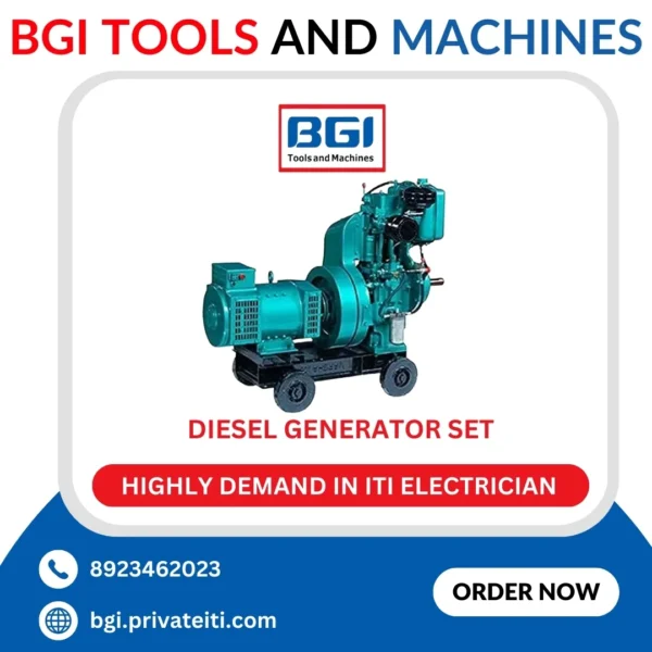 Diesel Generator Set with change over switch, over current breaker and water/ air-cooled with armature, star-delta connections AC 3 phase