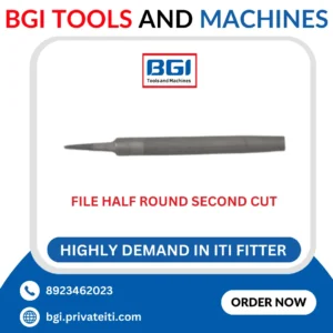 File half round second cut