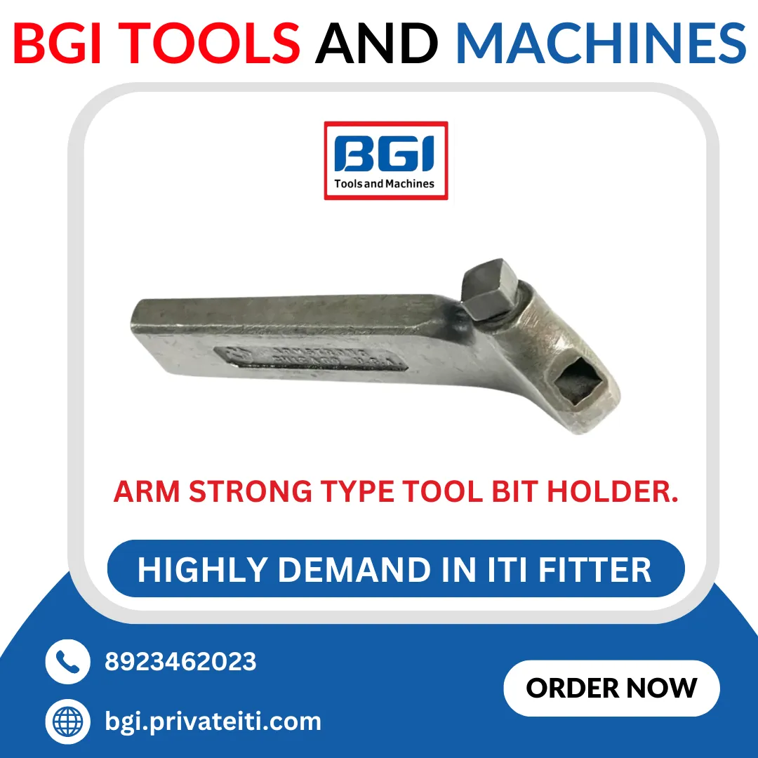 Arm strong type tool bit holder.