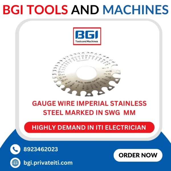 Gauge wire imperial stainless steel marked in SWG mm