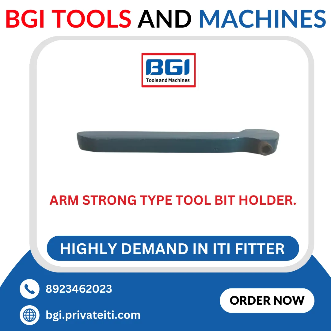 Arm strong type tool bit holder.