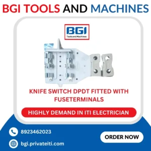 Knife Switch DPDT fitted with fuseterminals
