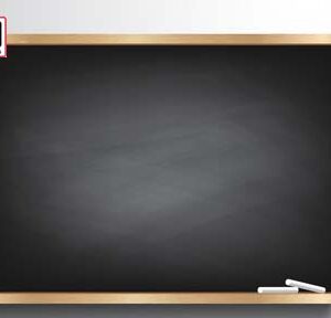 Black board with easel.