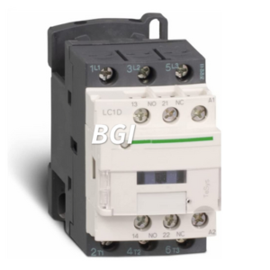 Contactor & auxiliary contacts.