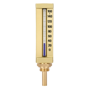 Service man thermometer in metal case