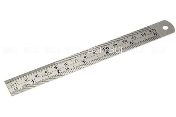 Steel rule 15 cm inch and metric
