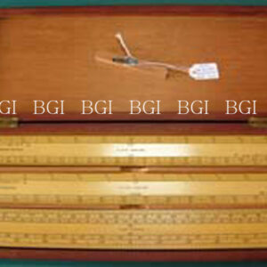 Scales plotting box wood 6 metric scales