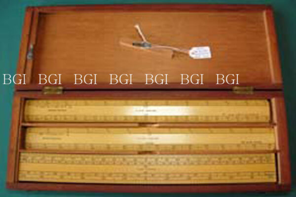 Scales plotting box wood 6 metric scales